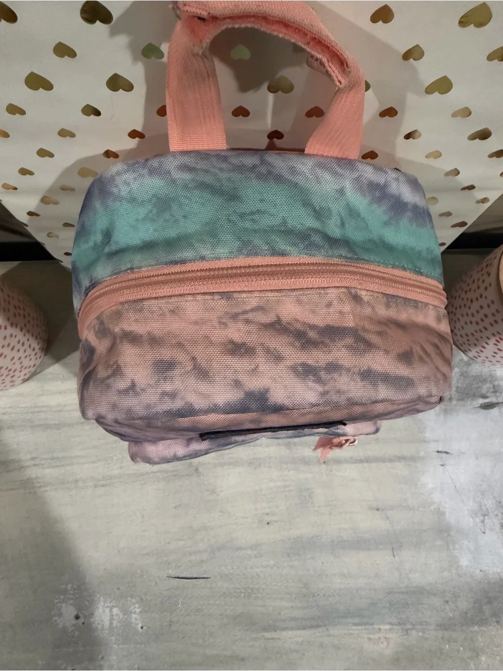 JanSport Big Break Tie Dye Insulated Lunch Bag - Pink Purple Mint (Preowned)